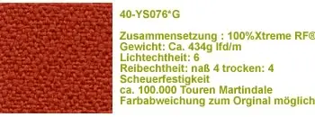Extreme ys076*G rot orange  Stoff