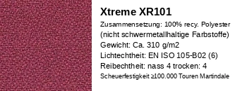 Extreme XR101 beere Stoff