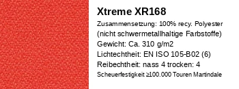 Extreme XR168 orange Stoff