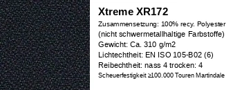 Extreme XR172 schwarz Stoff