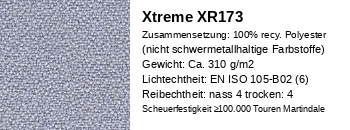 Extreme XR173 hellgrau Stoff