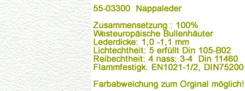 Nappaleder 03300 Leder weiss