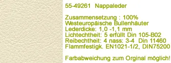 Nappaleder 49261 Leder beige