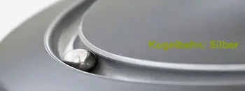 Kugelbahn - Kunststoff - silbern