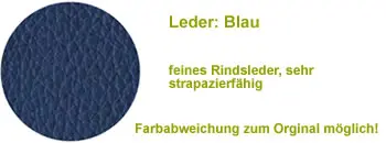 Leder - blau