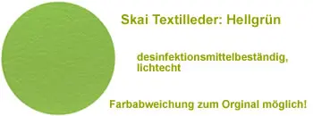 Textilleder - hellgrün