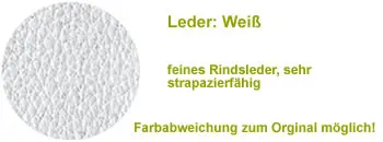 Leder - weiß
