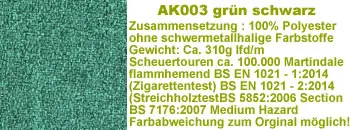 ak002-türkis-schwarz Stoff