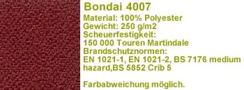 Bondai Stoff dunkelrot 4007