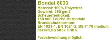 Bondai Stoff schwarz 8033