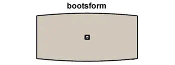 Bootsform (B: 160-200 T: 90 / 100cm wählen) Tiefe Rand -10cm Durchlass nur Mitte!