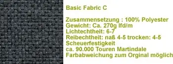 Basic Stoff C38 dunkelgrau