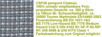 mittelgrau - hellblaugrau csp38 Stoff