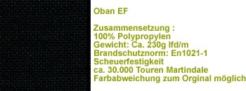 Stoff Oban EF019 schwarz
