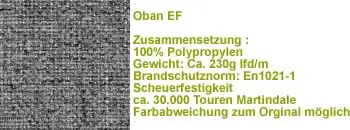 Stoff Oban EF031 grau meliert