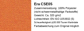 Era Stoff orange  CSE05