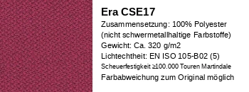 Era Stoff weinrot  CSE17