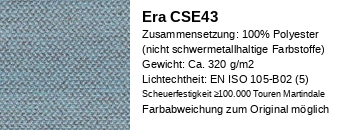 Era Stoff graublau  CSE43
