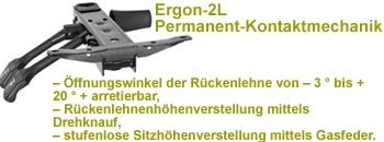 Permanent Mechanik - verstellung der Rückenlehne