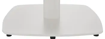 Tischfuß eckig mit abgerudeten Ecken