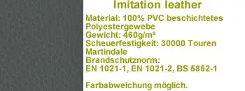 Kunstleder V02n mit Brandschutznorm dunkelgrau