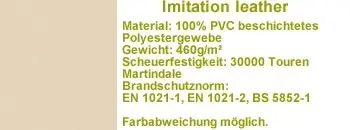 Kunstleder V18n mit Brandschutznorm beige