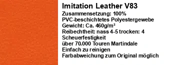 Kunstleder V83 orange