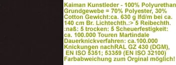 Kaiman Kunstleder KN250 dunkelbraun