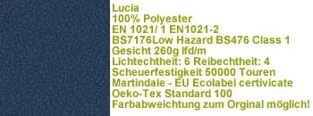 Lucia Stoff YB026 dunkelblau