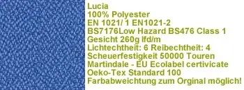 Lucia Stoff YB097 blau
