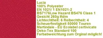 Lucia Stoff YB105 rot