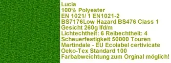 Lucia Stoff YB200 grün