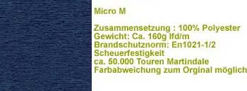 Stoff Micro M62 blau