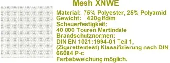 weiße Netzbespannung