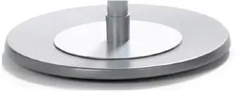 Bodenplatte edelstahlfarbig