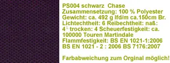 schwarz ps004 Stoff