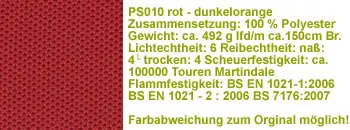 rot dunkelorange ps010 Stoff