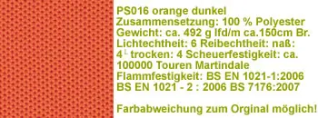 dunkles orange ps016 Stoff
