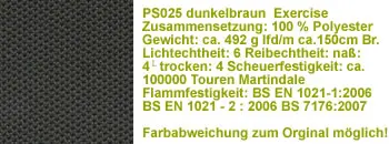 dunkelbraun ps025 Stoff