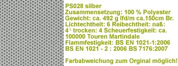silber ps028 Stoff