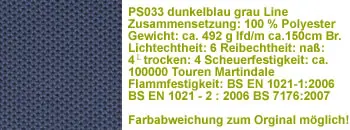 dunkelblau grau ps033 Stoff