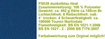 dunkelblau ps038  Stoff