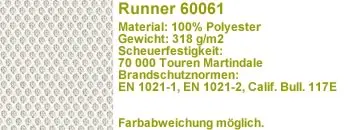 Runner Stoff weiß 60061