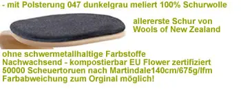 Schurwolle dunkelgrau meliert ws32047