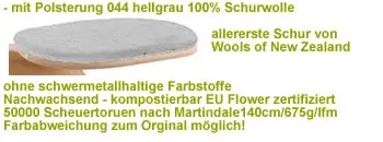 Schurwolle hellgrau meleiert ws32044