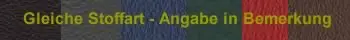 Seitenb. = Stoffart wie Bezug >Farbe in Bemerkung