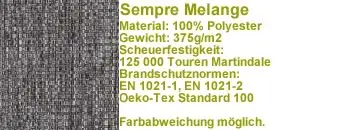 Sempre Stoff grau SMM02