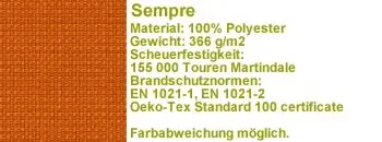 Sempre Stoff orange sm10