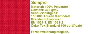 Sempre Stoff rot sm12