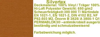 Silvertex Kunstleder orange 0013